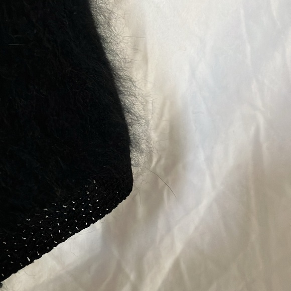 Valerie Stevens: Black Furblend Sweater- Wool & Angora- S - Picture 13 of 16